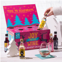 Fabrik Großhandel 24 Tage Bier Advents kalender Box Flasche Wein kiste Verpackung Leerer Karton Benutzer definierter Druck Advents kalender Bier