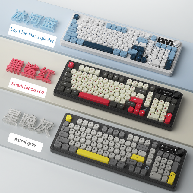 AF98 PLUS Mechanical New Triple-Mode Ergonomic Wireless RGB Gaming Keyboard