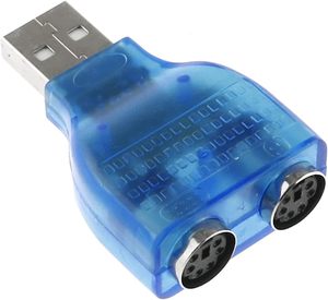<span class=keywords><strong>USB</strong></span> Để PS/2 Chuyển Đổi Màu Xanh <span class=keywords><strong>USB</strong></span> Nam Để Dual <span class=keywords><strong>PS2</strong></span> Nữ Adapter Cho Bàn Phím Chuột Kết Nối - Product Image 2
