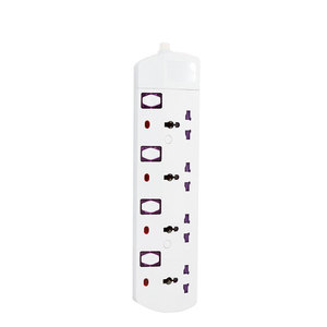 EAU Dubaï Électrique Plat Multi Plug Universel Prise D'extension De Puissance Prise UK 3M 5M Câble 4 Voies 4 Gang <span class=keywords><strong>ESMA</strong></span> 10A/13A Cuivre Plastique - Product Image 3