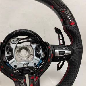 Volante de Fibra de Carbono Forjado Compatible con <span class=keywords><strong>BMW</strong></span> F22 F87 F06 F35 F32 F01 F02 F80 F90 F36 F30 F10 F20 F10 E70 E90 - Product Image 4