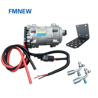 Compresor de Aire Acondicionado Eléctrico Universal de 20cc 850w 12v 24V para Camiones/Furgonetas 20cc 750W 2300RPM (Con Manguera) para Uso Universal