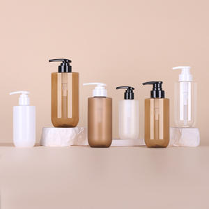 Flacone Vuoto da 300ml Personalizzato Ambra <span class=keywords><strong>per</strong></span> Shampoo con Pompa, Imballaggio Cosmetico <span class=keywords><strong>per</strong></span> Cura dei Capelli e Detergente Corpo, Dispenser Lozione - Product Image 6