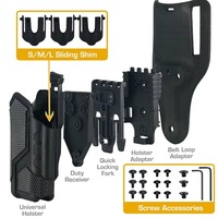 Étui tactique LAMUBL G17 19 avec lampe torche Surefire X300, porte-lampe léger QLS