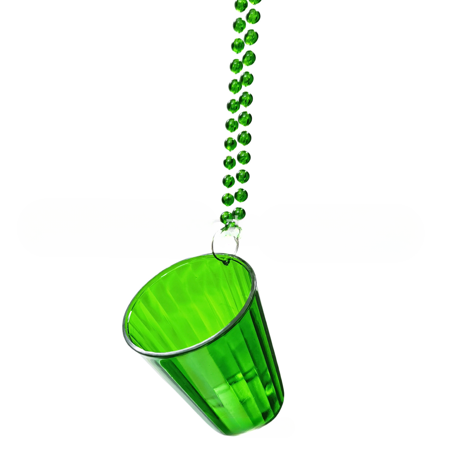 Tasse rayée, vert transparent