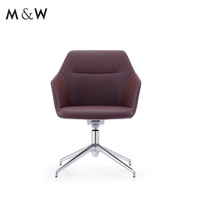 M & W-Chaise de direction ergonomique en cuir PU