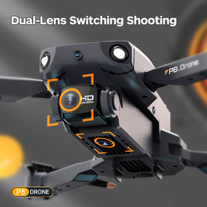 Hot <span class=keywords><strong>P8</strong></span> <span class=keywords><strong>Drone</strong></span> <span class=keywords><strong>4k</strong></span> Hd double caméras Esc quatre voies d'évitement d'obstacles quadrirotor Mini flux optique Drones pliable quadrirotor jouets - Product Image 4