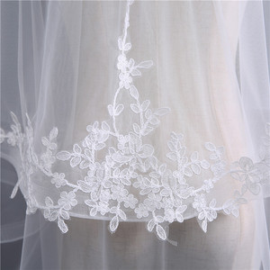 Semplici doppi strati di Tulle fiori corti veli <span class=keywords><strong>da</strong></span> <span class=keywords><strong>sposa</strong></span> con pettine Beige coreano fino alle spalle veli <span class=keywords><strong>da</strong></span> <span class=keywords><strong>sposa</strong></span> <span class=keywords><strong>da</strong></span> donna - Product Image 2