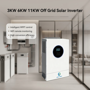 Système solaire hybride hors réseau VANYO 6KW avec sortie à onde sinusoïdale pure pour les systèmes d'énergie solaire domestiques 6KW 1.Batterie au lithium Fonction de relancement automatique - Product Image 2