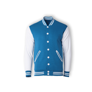 Veste universitaire en polyester à sublimation personnalisée, vente en gros, veste d'hiver, veste de baseball à fermeture éclair, veste bomber en polaire pour hommes - Product Image 2