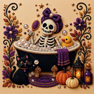 <span class=keywords><strong>Pintura</strong></span> de Diamantes con Temática de Halloween, Kit de Arte de Perlas Fantasma de Moda, Decoración para el Hogar, Superventas - Product Image 5