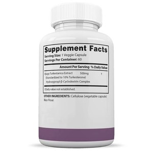 Suplemento de Turkesterona para Aumentar la Energía, Cápsulas de Turkesterona, Fuerza Muscular, Culturismo, Hormonas, Suplemento para Mejorar el Rendimiento Masculino - Product Image 2