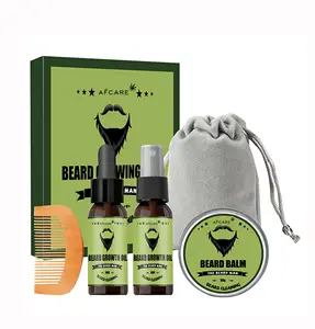 Beard Care Set for Men Cruelty-Free Help Beard Grow Refreshing Natural Organic Beard Care Cosmetic