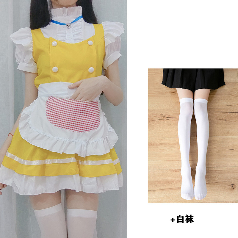 2091 Chaussettes Jaunes et Blanches
