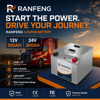 25.6V 300Ah 7.68kWh Paket Baterai LiFePO4 untuk Truk, AC Parkir, Daya Starter, Siklus Dalam, IP67, 5000 Siklus
