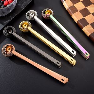 Custom logo 9.6 Inch 304 Stainless Steel Metal 5/10/15/20/25/30ml Coffee Powder Metal Kitchen Stainless Steel <b>Measuring</b> <b>Spoon</b> - Product Image 4