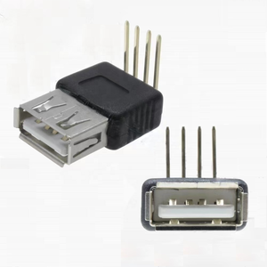 Через отверстие USB типа <span class=keywords><strong>2</strong></span>,0a 5,0 В <span class=keywords><strong>2</strong></span>,54 Pitch RS PRO Male 90 градусов медный 4-контактный разъем DIP Вертикальное Крепление на печатную плату - Product Image 6