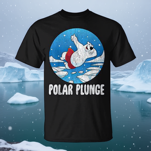 Camiseta Polar Plunge Ice Jump Polar Bear para natación en invierno - Product Image 3