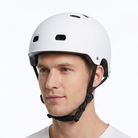 Trottinette électrique pour enfants et adultes, matériau ABS, conception de sécurité durable, casque de protection réglable, sport de patinage portable