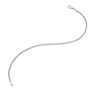Bracelet en platine Pt950 blanc à double croix carrée avec maillons structurés pour jeunes hommes – Accessoire quotidien masculin - Product Image 5