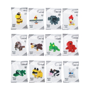 Bloques de construcción de plástico 3D para niños, Mini animales, bloques de construcción personalizados, juguetes en <span class=keywords><strong>l</strong></span>ínea - Product Image 5