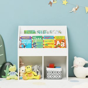 OEM Tùy Chỉnh Trẻ Em Trắng Kệ Sách Đồ Chơi Lưu Trữ Tủ Tổ Chức Lớn Cubes Tủ Sách Hiển Thị Sling Giá Cho Vườn Ươm Phòng Ngủ - Product Image 4