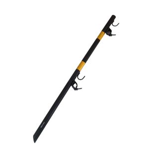 <span class=keywords><strong>Poteau</strong></span> de signalisation jaune et noir de 1500 mm en acier, <span class=keywords><strong>poteau</strong></span> de clôture temporaire avec crochet pour l'isolation routière de chantier - Product Image 1