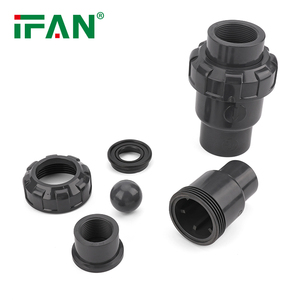 Vanne en plastique de chlorure de polyvinyle de prix usine IFAN <span class=keywords><strong>clapet</strong></span> <span class=keywords><strong>anti</strong></span>-<span class=keywords><strong>retour</strong></span> en <span class=keywords><strong>PVC</strong></span> égal PN10 PN16 vanne Union en <span class=keywords><strong>PVC</strong></span> - Product Image 5