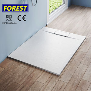 Base de bandeja de <span class=keywords><strong>ducha</strong></span> SMC sin barreras de diseño cuadrado moderno de calidad europea hecha de <span class=keywords><strong>resina</strong></span> de piedra artificial baños de hotel - Product Image 1