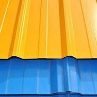 0,12-0,13 mm Dicke Hochfeste Farbbeschichtete Dachbleche Verzinkte Wellblech-Dachplatten