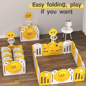 Corralito para <span class=keywords><strong>niños</strong></span>, cerca de plástico plegable para interiores, sala de juegos montada en <span class=keywords><strong>casa</strong></span>, combinación de valla de seguridad - Product Image 2