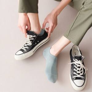 Bonne qualité Aohan chaussettes été mince bas haut bouche peu profonde bateau couleur unie <span class=keywords><strong>taille</strong></span> maille hommes chaussettes respirantes - Product Image 4