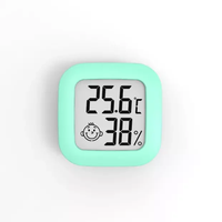 Petit thermomètre numérique LCD pour salon de beauté, extension de cils, utilisation en intérieur, mini thermomètre d'humidité