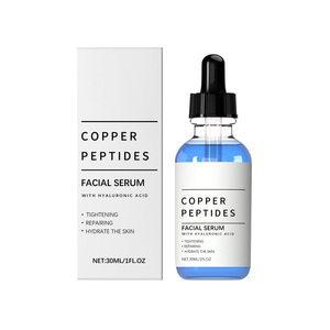 Sérum au Tripeptide-1 de Cuivre Bleu 30ml, Essence Visage Raffermissante à l'Acide Hyaluronique pour Lisser les Ridules, Peau de Verre et Éclat Lumineux - Product Image 1