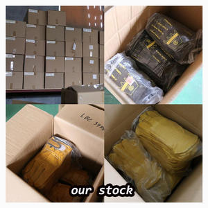 Guantes de seguridad resistentes para construcción, de cuero de vaca, doble Palma, para trabajo, a granel, gran oferta, venta al por mayor - Product Image 2