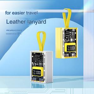 HDL OEM Diseño transparente Banco de energía 20000mAh Cable incorporado LED Carga rápida Banco de energía Cargador portátil para <span class=keywords><strong>iPhone</strong></span> - Product Image 4
