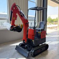 Mini-excavatrice sur chenilles 1 tonne avec moteur sur mesure, livraison directe usine, rotation latérale, anti-basculement, haute performance