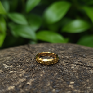 แหวนสวยงาม ทำจากสแตนเลสสตีล 316L ชุบทอง PVD ทนทาน เป็นมิตรต่อสิ่งแวดล้อม - Product Image 3