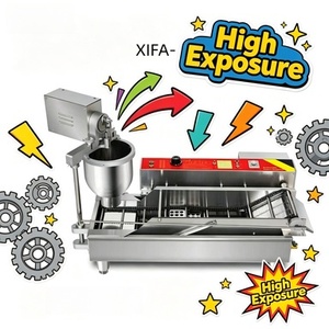 Nouvelle machine à mini-beignets électriques entièrement automatique avec garniture lait, fruits et noix, facile à utiliser pour les boulangeries - Product Image 4