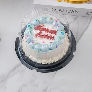 Cửa Sổ Trong Suốt Rõ Ràng Container Nhựa Hộp Lát Vòng Sinh Nhật Nhỏ Bento Đóng Gói Quà Tặng Bánh Gói - Product Image 6