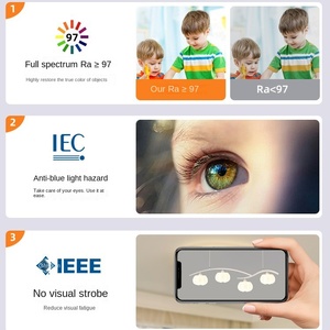 Plafond Led Ventilateur Lumière Tête Mobile Intelligent Gradation E27 Ventilateur Ampoule Décor À La Maison 360 Rotation Télécommande Moderne Ventilateur De Plafond - Product Image 5