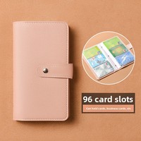 Porte-cartes de visite multifonction de grande capacité bouton fente multi-cartes pour organisateur de documents de bordereau de dépôt porte-cartes de livre