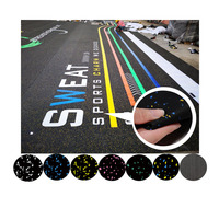 Schwarz mit Farbe Epdm Flecks Gym Gummi boden Roll Mat