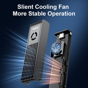 FIDECO - Nueva Carcasa <span class=keywords><strong>USB</strong></span> 3.2 de 10 Gbps para NVMe <span class=keywords><strong>SATA</strong></span>, Adaptador de SSD a <span class=keywords><strong>USB</strong></span> con Ventilador de Refrigeración - Product Image 5