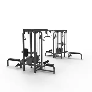 Multi station Gym Equipment eight station Crossover & Cable Jungle Customized 8 Station Training Machine