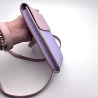 Tas Kacamata Ungu dan Kantong Dompet Aksesori Kacamata Kacamata Crossbody