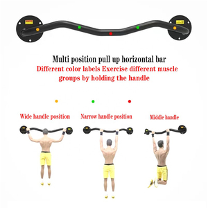 Barra de tracción montada en la pared de acero ZJFIT, equipo de Fitness para gimnasio en casa, entrenamiento de fuerza duradero de alta calidad - Product Image 2