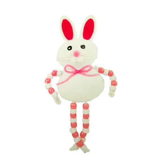 Perlengkapan pesta tema Festival Paskah, set mainan mewah kelinci bulu Kempa DIY ramah lingkungan, mudah dengan kit