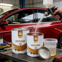 Vernis transparent automobile polyuréthane haute brillance 2K à deux composants pour la peinture automobile, la rénovation de la carrosserie automobile, résistant aux rayures UV, en spray