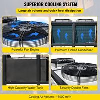 Système de refroidissement de processus RUIHAI 5HP 13,95 kW, refroidisseur d'eau haute efficacité, système de refroidissement par air, refroidisseur d'eau industriel refroidi par air